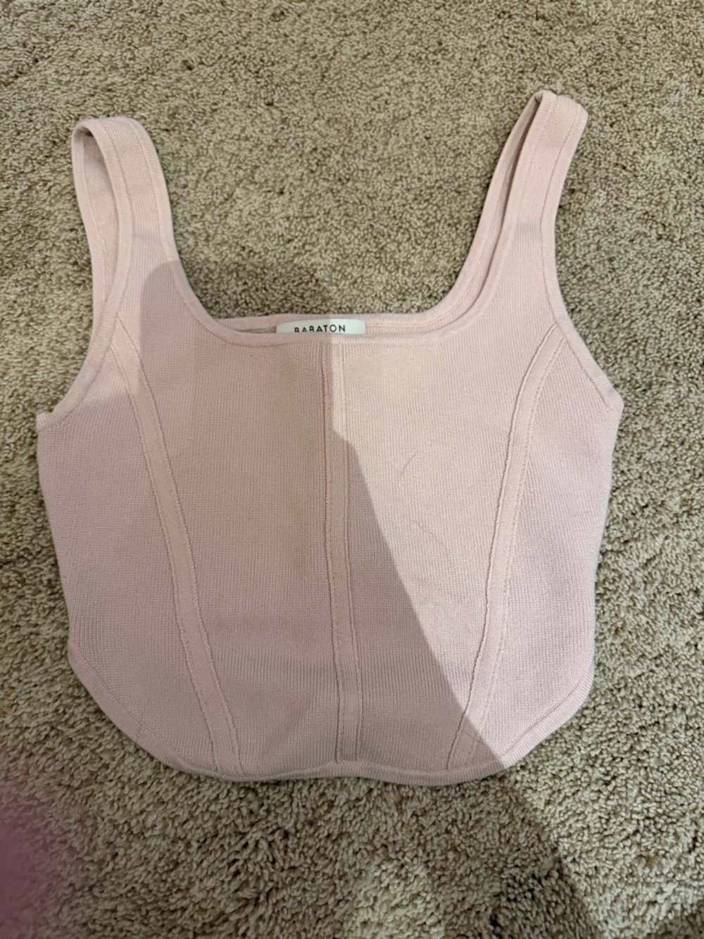 Babaton Blush Pink Corset style top